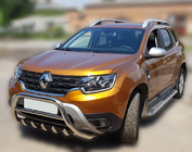 Renault Duster 2018–2024 Frontbåge utan text WT003 (rostfritt stål) foto 9
