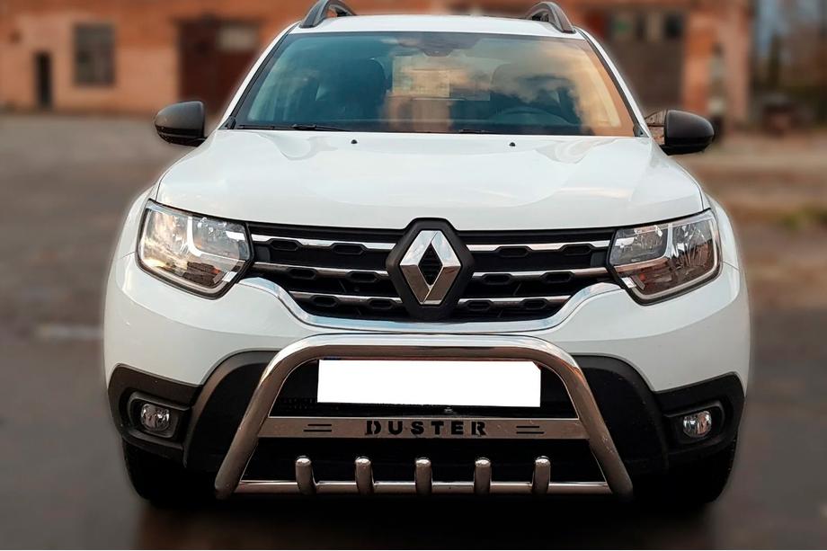 Renault Duster 2018–2024 Frontbåge (bullbar) med texten WT004 (rostfritt stål) Image