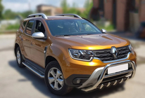 Dacia Duster 2018–2024 Frontbåge utan text WT003 (rostfritt stål) foto 6