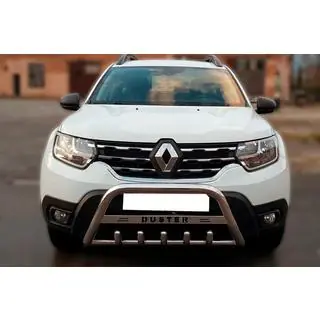 Frontbåge (bullbar) med texten WT004 (rostfritt stål)