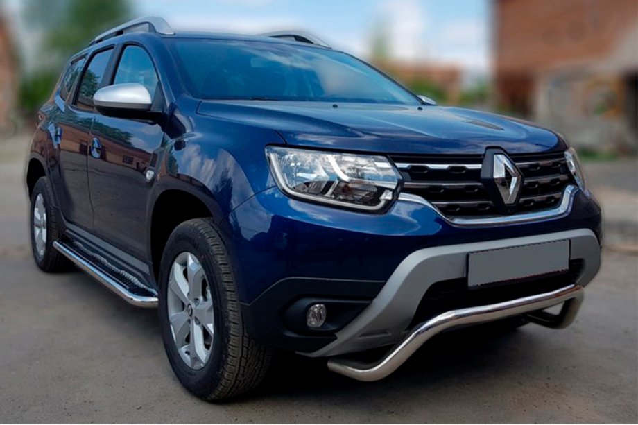 Dacia Duster 2018–2024 Frontbåge WT007 (rostfritt stål) Image