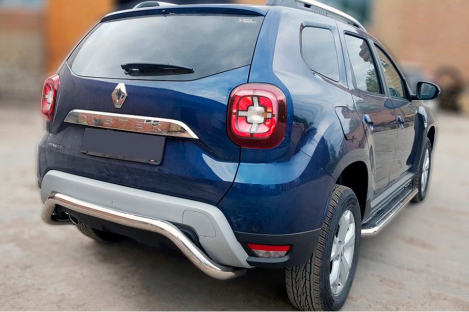 Renault Duster 2018–2024 Bakre skyddsbåge AK007 (rostfritt stål) Image