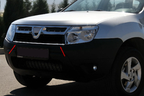 Renault Duster 2008–2017 Grillister i rostfritt stål foto 1