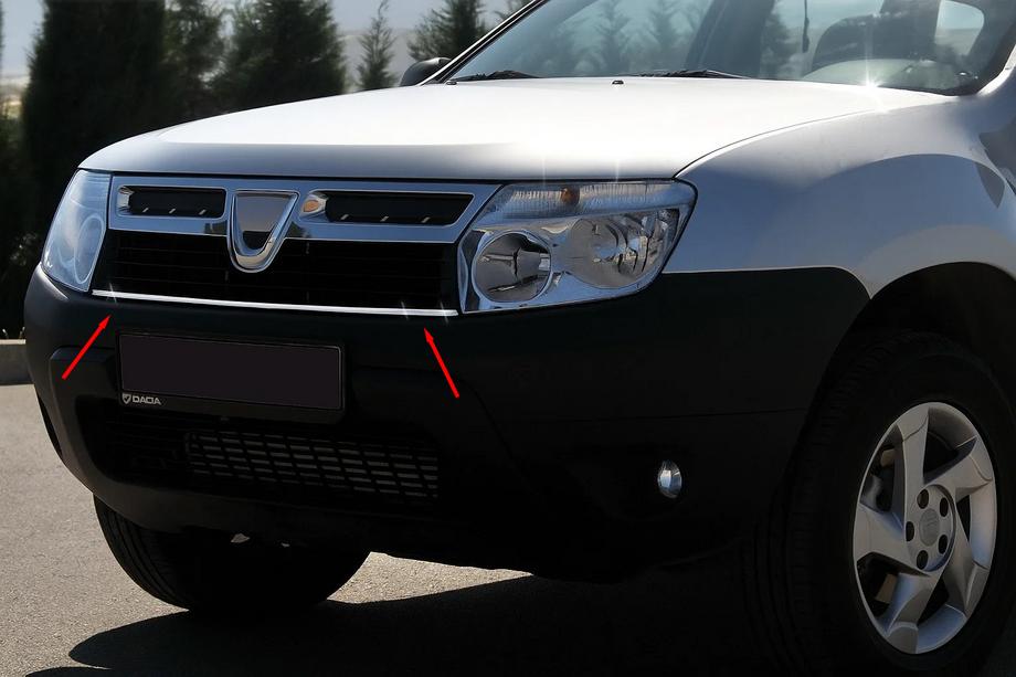 Renault Duster 2008–2017 Grillister i rostfritt stål Image