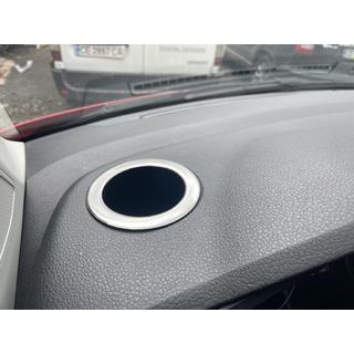 Dekorlist till mugghållare (2 st, rostfritt stål) Volkswagen T6 2015–2024 foto 1