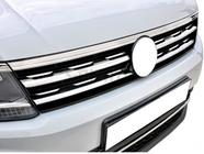 Volkswagen Tiguan 2016–2023 Kromlister för grillkant och strålkastare 2016-2020 (3 st, rostfritt) foto 3