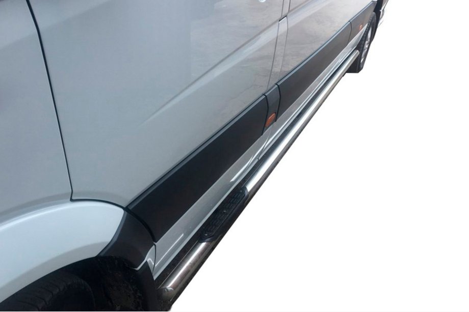 Mercedes Sprinter W907/W910 2018– Sidorör (2 st, rostfritt) d60, lång–extra lång Foto 2
