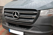 Mercedes Sprinter W907/W910 2018– Grillister (5 st, rostfritt) OmsaLine – italienskt rostfritt stål foto 1