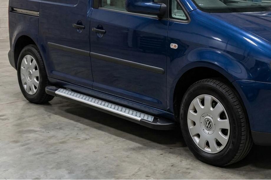 Volkswagen Caddy 2010–2015 Sidosteg i X5-utförande (2 st, aluminium) Maxi hjulbas Image
