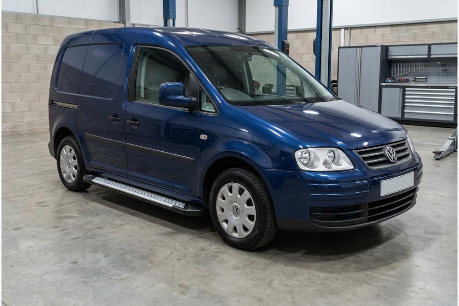 Volkswagen Caddy 2004–2010 Sidosteg Allmond Grey (2 st, aluminium) Maxi hjulbas Image
