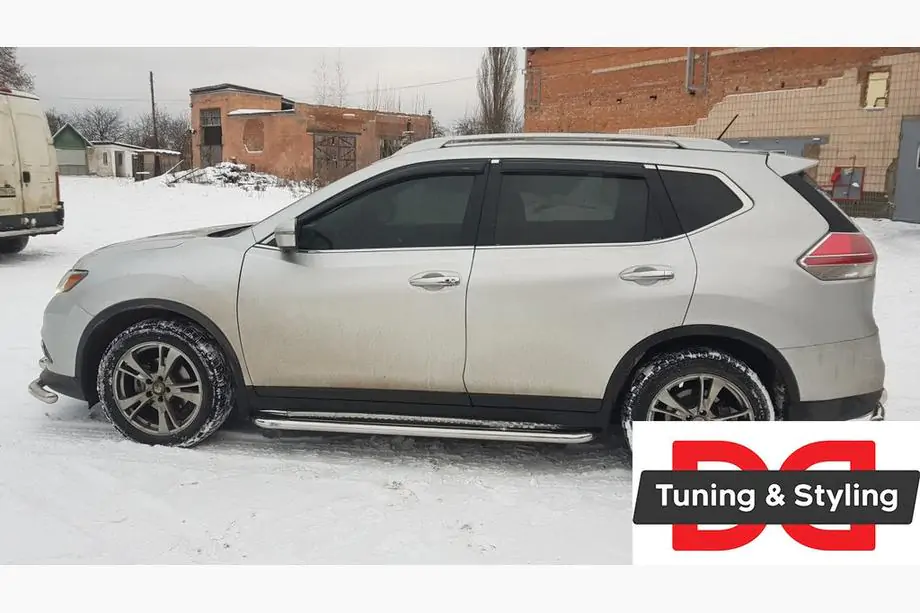 Nissan X-trail T32/Rogue 2014–2021 Sidosteg Premium (2 st, rostfritt) Image
