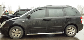 Kia Carnival 2002–2013 Sidorör (2 st, rostfritt stål) foto 3