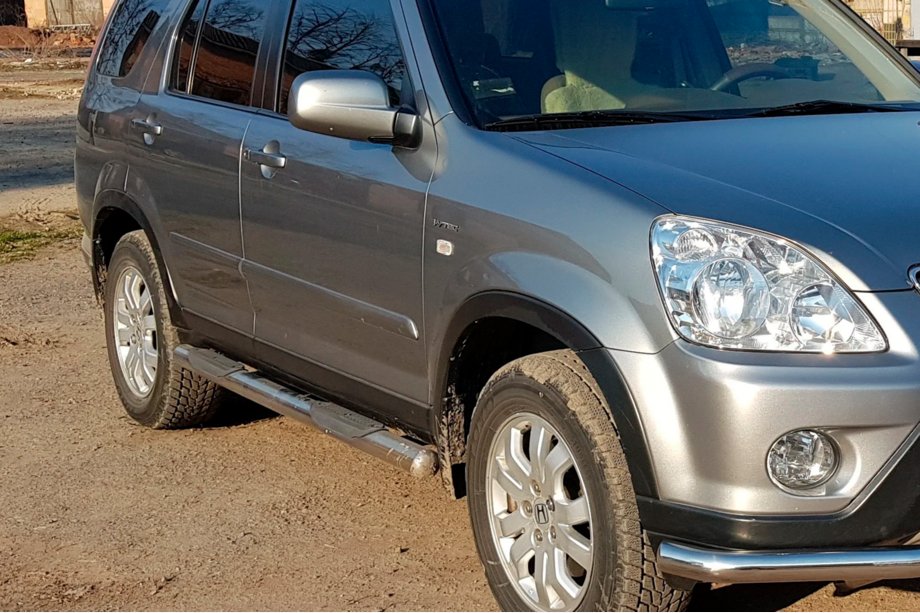 Honda CRV 2001–2006 Sidorör (2 st, rostfritt stål) Foto 2