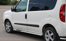 Opel Combo 2012–2018 Sidorör (2 st, rostfritt stål) 60 mm, kort hjulbas foto 2