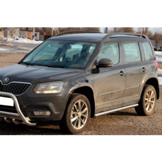 Sidorör (2 st, rostfritt stål) Skoda Yeti 2009–2017 foto 2