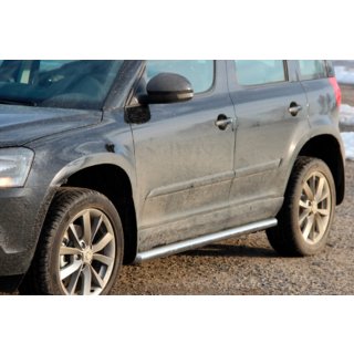 Sidorör (2 st, rostfritt stål) Skoda Yeti 2009–2017 foto 1