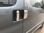 Citroen Berlingo 1996–2008 Dörrhandtagskåpor i rostfritt stål Två framdörrar, en skjutdörr foto 5