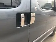 Citroen Berlingo 1996–2008 Dörrhandtagskåpor i rostfritt stål foto 5