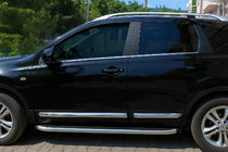 Nissan Qashqai 2007–2010 Dörrlister OmsaLine (4 st, rostfritt) foto 1