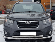 Hyundai Santa Fe 2 2006–2012 Främre frontbåge ST014 (rostfritt) foto 1