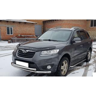 Främre frontbåge ST014 (rostfritt) Hyundai Santa Fe 2 2006–2012 foto 2