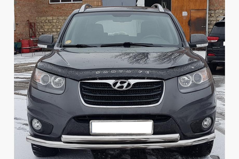 Hyundai Santa Fe 2 2006–2012 Främre frontbåge ST014 (rostfritt) Image