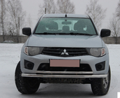 Mitsubishi L200 2006–2015 Främre frontbåge ST014 (rostfritt) Ø60/42 mm foto 1