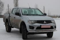 Mitsubishi L200 2006–2015 Främre frontbåge ST014 (rostfritt) Ø60/42 mm foto 3