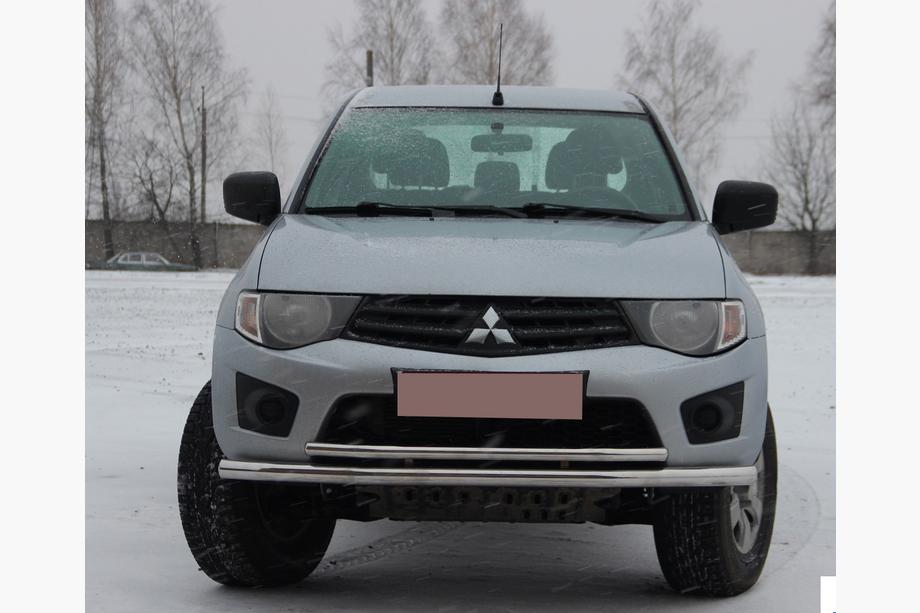 Mitsubishi L200 2006–2015 Främre frontbåge ST014 (rostfritt) Ø60/42 mm Image