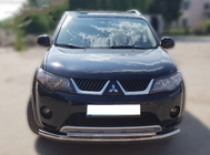 Mitsubishi Outlander 2006–2012 Främre frontbåge ST014 (rostfritt) foto 1
