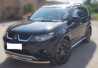Mitsubishi Outlander 2006–2012 Främre frontbåge ST014 (rostfritt) foto 2