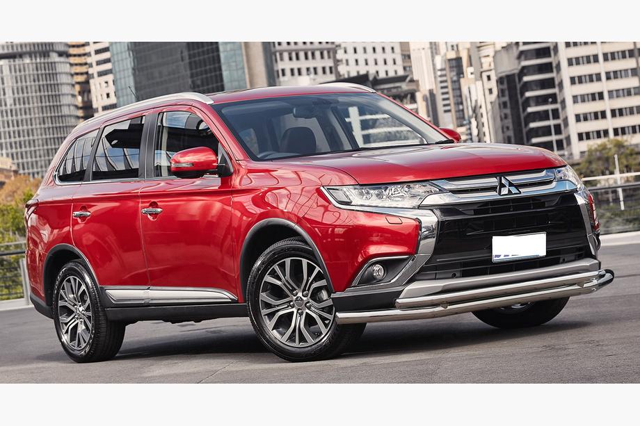 Mitsubishi Outlander 2012–2021 Främre frontbåge ST014 (rostfritt) Ø60/42 mm Image
