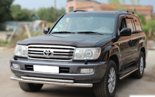 Toyota Land Cruiser 100 1998–2007 Främre frontbåge ST014 (rostfritt) foto 2