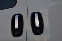 Opel Combo 2012–2018 Dörrhandtagskåpor (4 st, rostfritt stål) Carmos - turkiskt stål foto 3