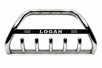 Dacia Logan MCV 2013–2020 Frontbåge WT004 (rostfritt stål) foto 1