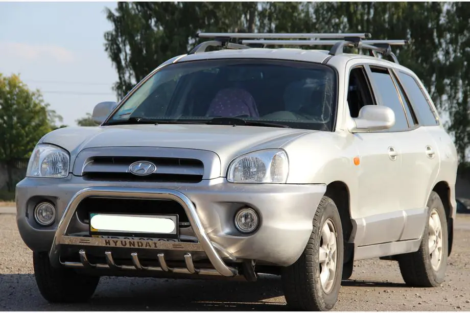 Hyundai Santa Fe 1 2000–2006 Frontbåge WT004 (rostfritt stål) Image