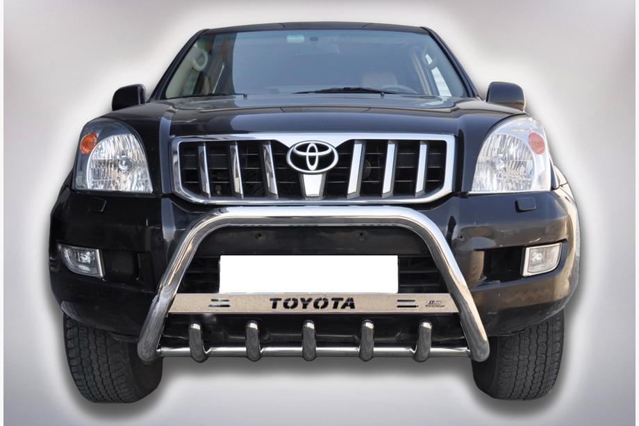 Toyota Land Cruiser Prado 120 2002–2009 Frontbåge WT004 (rostfritt stål) Image