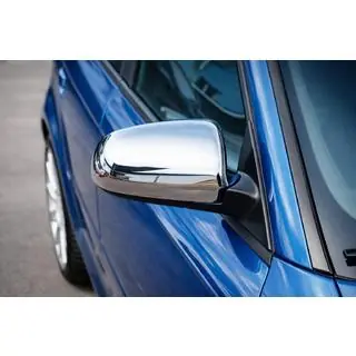 Spegelskal 2004-2008 (2 st, rostfritt) Audi A6 C6 2004–2011 foto 1