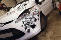 Ford Fiesta 2008–2017 Kromade strålkastarkåpor (2 st, plast) foto 1