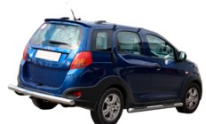 Chery Beat 2009–2015 Bakre skyddsbåge AK002 (2 st, rostfritt) foto 2