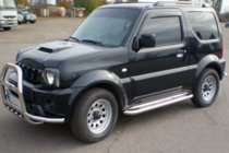 Suzuki Jimny 1998–2018 Frontbåge QT007-Exclusive (med text, rostfritt) foto 6