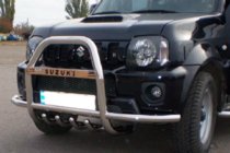 Suzuki Jimny 1998–2018 Frontbåge QT007-Exclusive (med text, rostfritt) foto 3