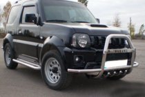 Suzuki Jimny 1998–2018 Frontbåge QT007-Exclusive (med text, rostfritt) foto 2