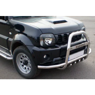 Frontbåge QT007-Exclusive (med text, rostfritt) Suzuki Jimny 1998–2018 foto 4