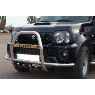 Frontbåge QT007-Exclusive (med text, rostfritt) Suzuki Jimny 1998–2018 foto 3