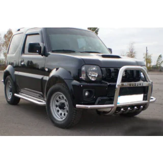 Frontbåge QT007-Exclusive (med text, rostfritt) Suzuki Jimny 1998–2018 foto 2