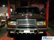 ВАЗ 2107 1982–2012 Frontbåge WT003 (42 mm, rostfritt) foto 2