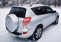 Toyota Rav 4 2006–2013 Takräcken Skyport (Grå) Kort hjulbas foto 2