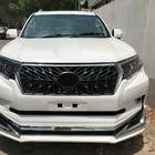 Toyota Land Cruiser Prado 150 2009–2023 Front- och bakre stötfångarspoilers Modelista V1 (2017-) Vit färg foto 12