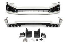 Toyota Land Cruiser Prado 150 2009–2023 Front- och bakre stötfångarspoilers Modelista V1 (2017-) Vit färg foto 1